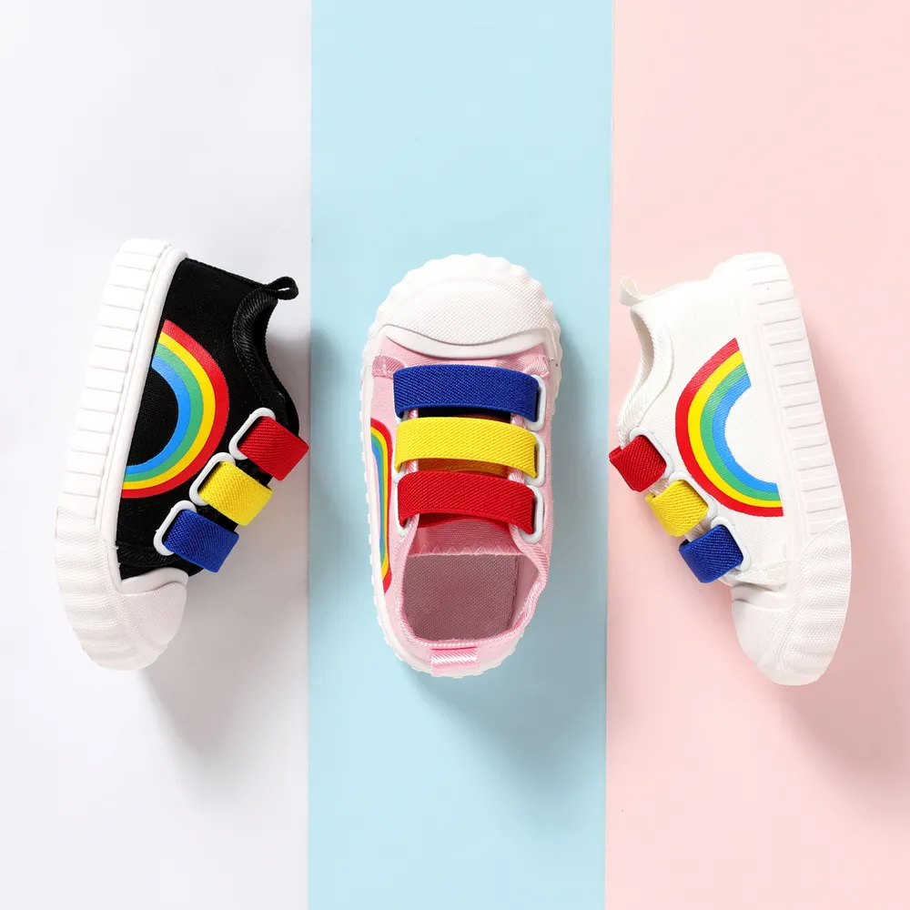 Toddler/Kid Rainbow Pattern Texture Casual Shoes big image 8