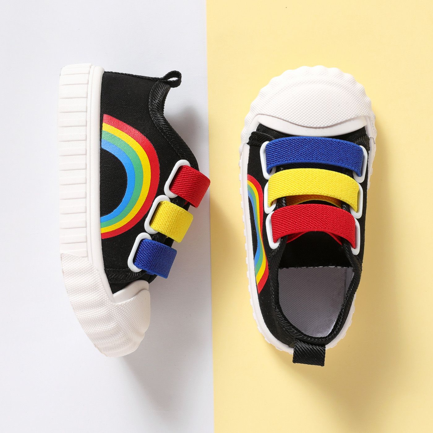 Toddler / Kid Rainbow Pattern Texture Casual Shoes
