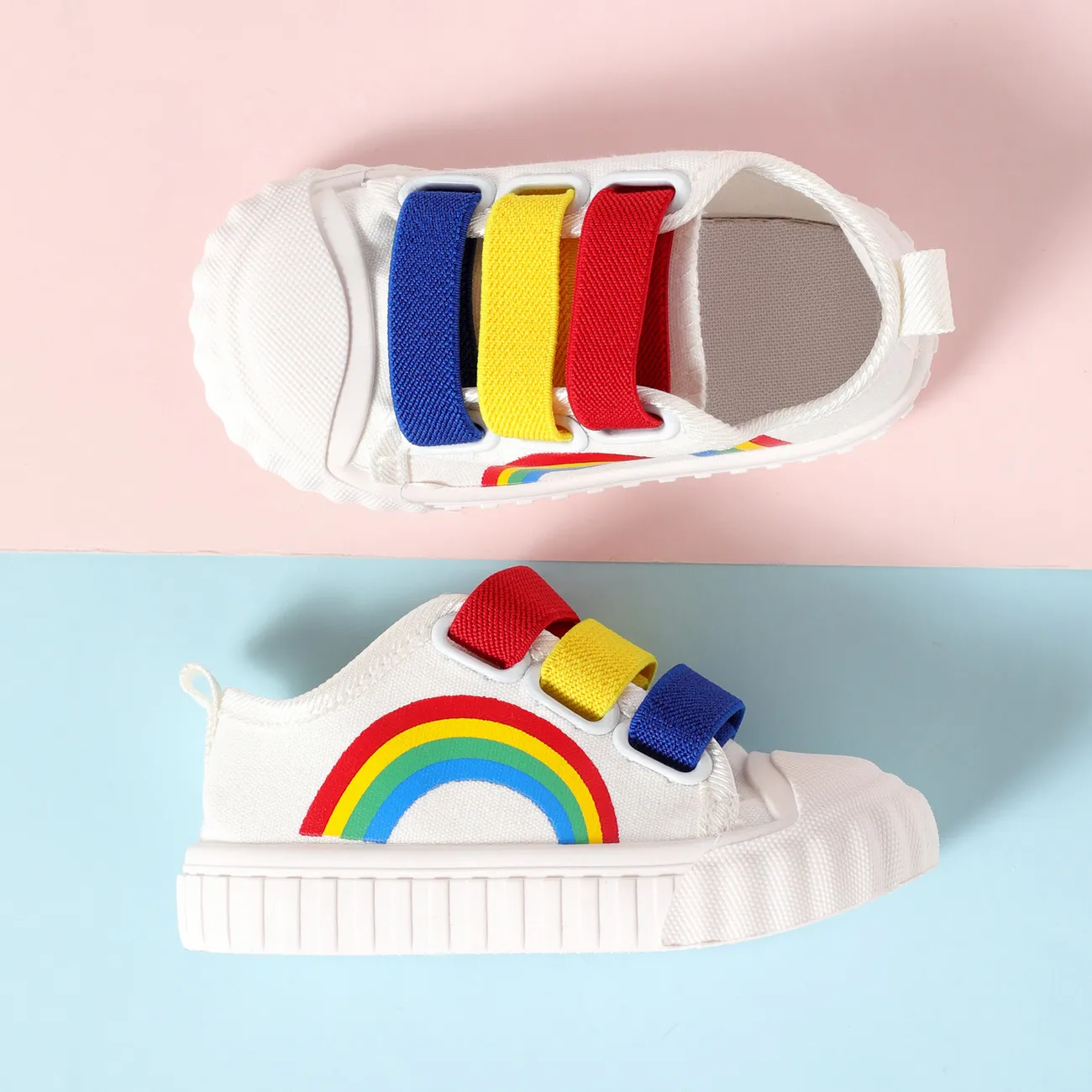 Toddler/Kid Rainbow Pattern Texture Casual Shoes  big image 1