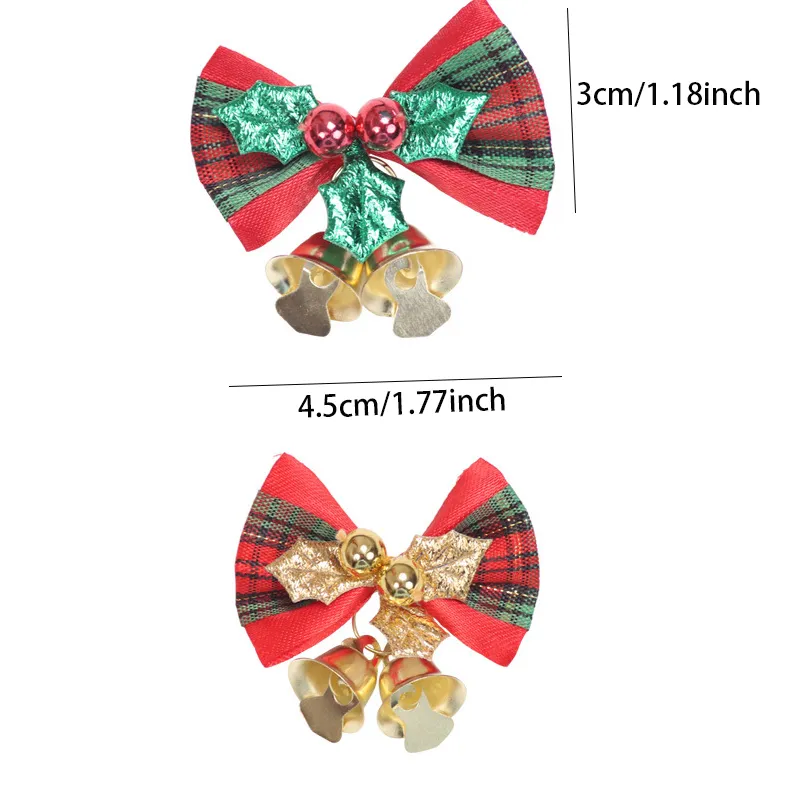 2-Pack Mini Bow Decorações da árvore de Natal Cor-A big image 1
