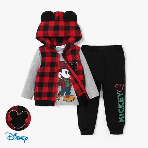 Disney Mickey and Friends Toddler Boy Cotton Character Pattern 1 Pop-up Ears Jacket or 1 Long-sleeve Top or Pants