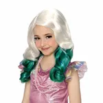 Toddler/kids Wish to Have Charming Ombre Wig Decoration, Halloween or Show Decoration Green/White