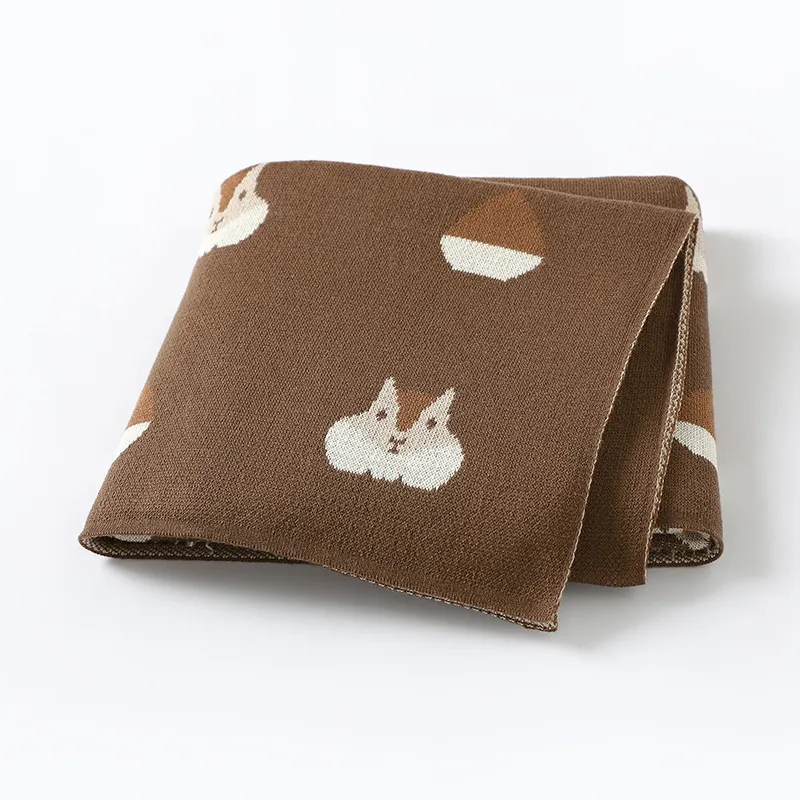 Baby Blankets Knit Cable Babe Blanket Soft Neutral Fabric