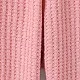 男嬰/女嬰 95% 棉華夫格慢跑運動褲 深粉色