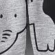calça estampada de elefante menino/menina Cinzento