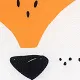 Baby Boy/Girl Cartoon Animal Print 3D Ears Long-sleeve Pullover Orange