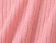 Baby Girl Solid Rib Knit Ruffle Trim Long-sleeve Cardigan Mauve Pink