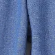 طفل فتاة القلب ليوبارد طباعة الدنيم الجينز / قميص من النوع الثقيل أزرق