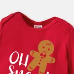 Christmas Family Matching Cotton Biscuit Print Long Sleeve Tops  image 4
