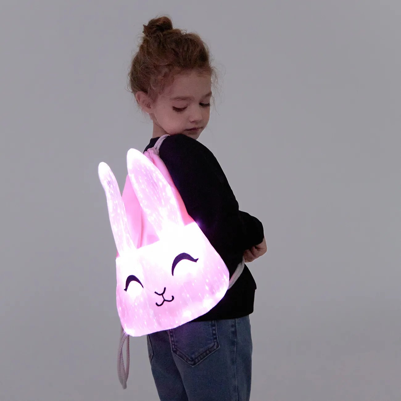 Go-Glow Light Up Rabbit Backpack Including Controller (Built-In Battery)  big image 1