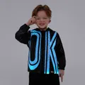 Go-Glow Illuminating Jacket with Light Up OK Pattern Including Controller (Built-In Battery) BlackandWhite image 1