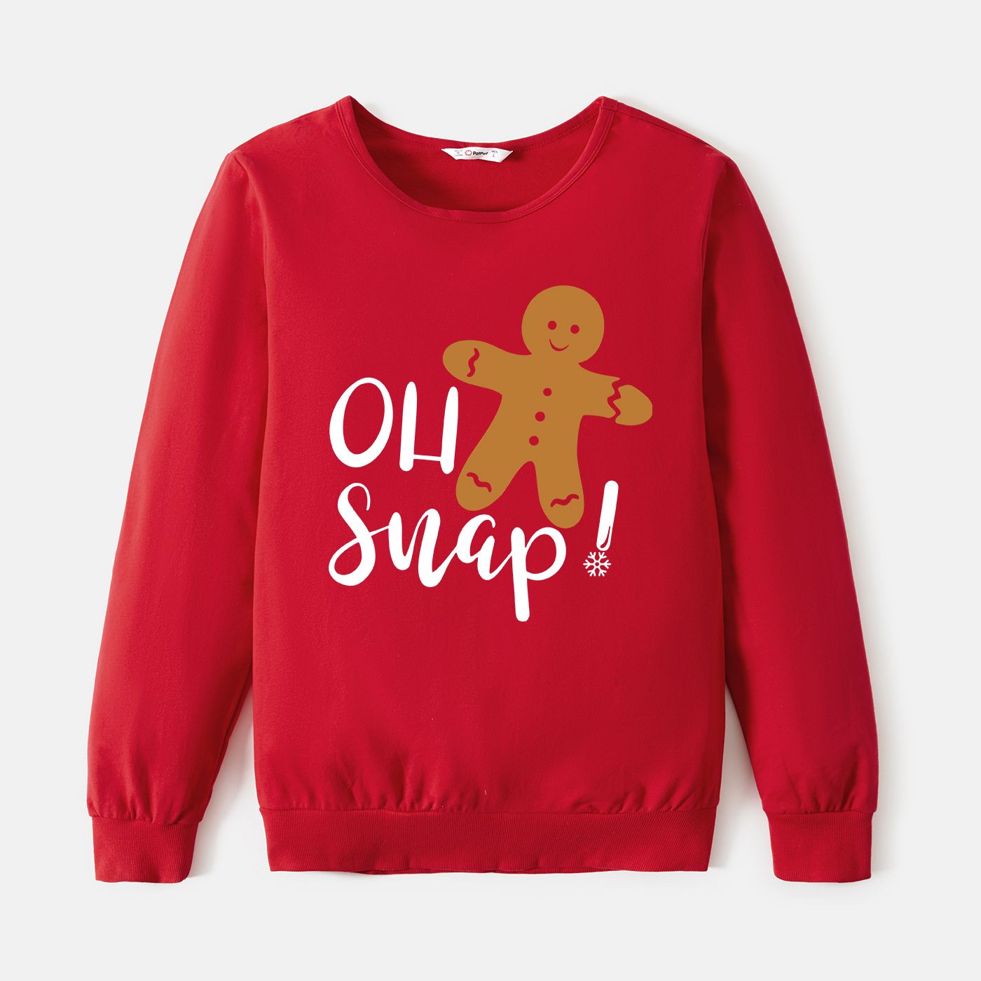 

Christmas Family Matching Cotton Biscuit Print Long Sleeve Tops