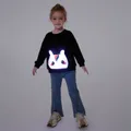 Go-Glow Illuminating Sweatshirt with Light Up Unicorn Including Controller (Built-In Battery) Black image 1