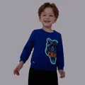Go-Glow Illuminating Sweatshirt with Light Up Tiger Pattern Including Controller (Built-In Battery) Blue image 3