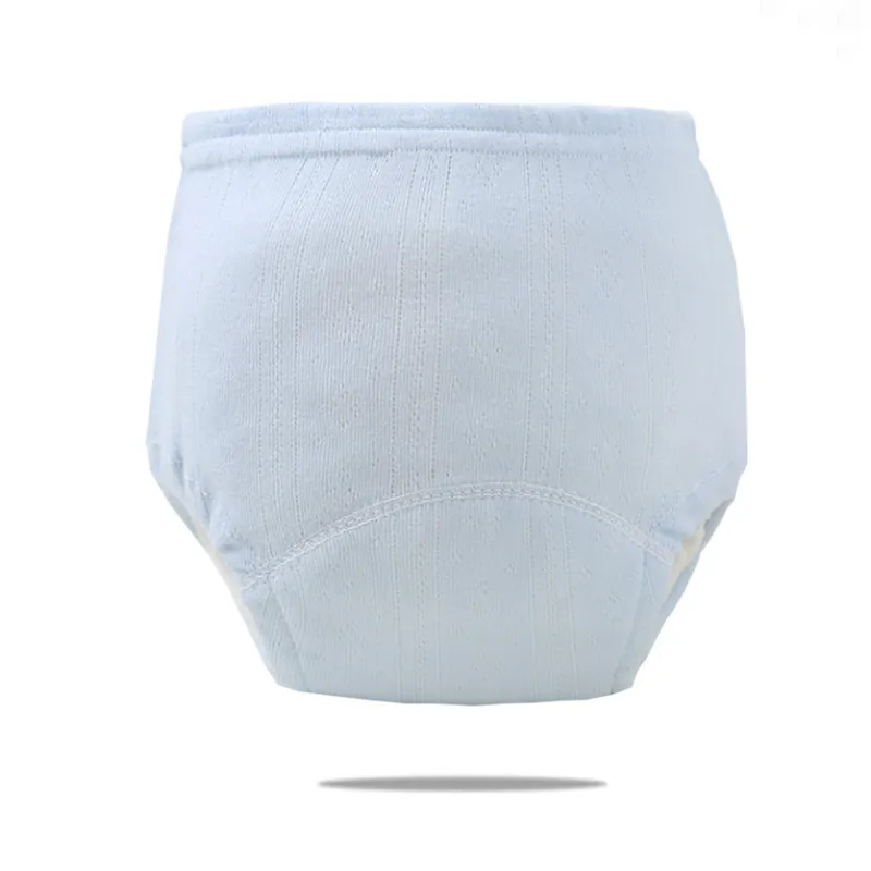 Ribbed Children's Waterproof Training Pants: 4-Layer Cotton Gauze, Ideal for Toddlers and Infants  image 3