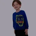Go-Glow Illuminating Sweatshirt with Light Up Tiger Pattern Including Controller (Built-In Battery) Blue image 1