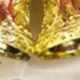 Corona de Navidad para exhibición de puertas y ventanas con guirnalda de oropel, Rojo