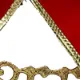 Corona de Navidad para exhibición de puertas y ventanas con guirnalda de oropel, Oro