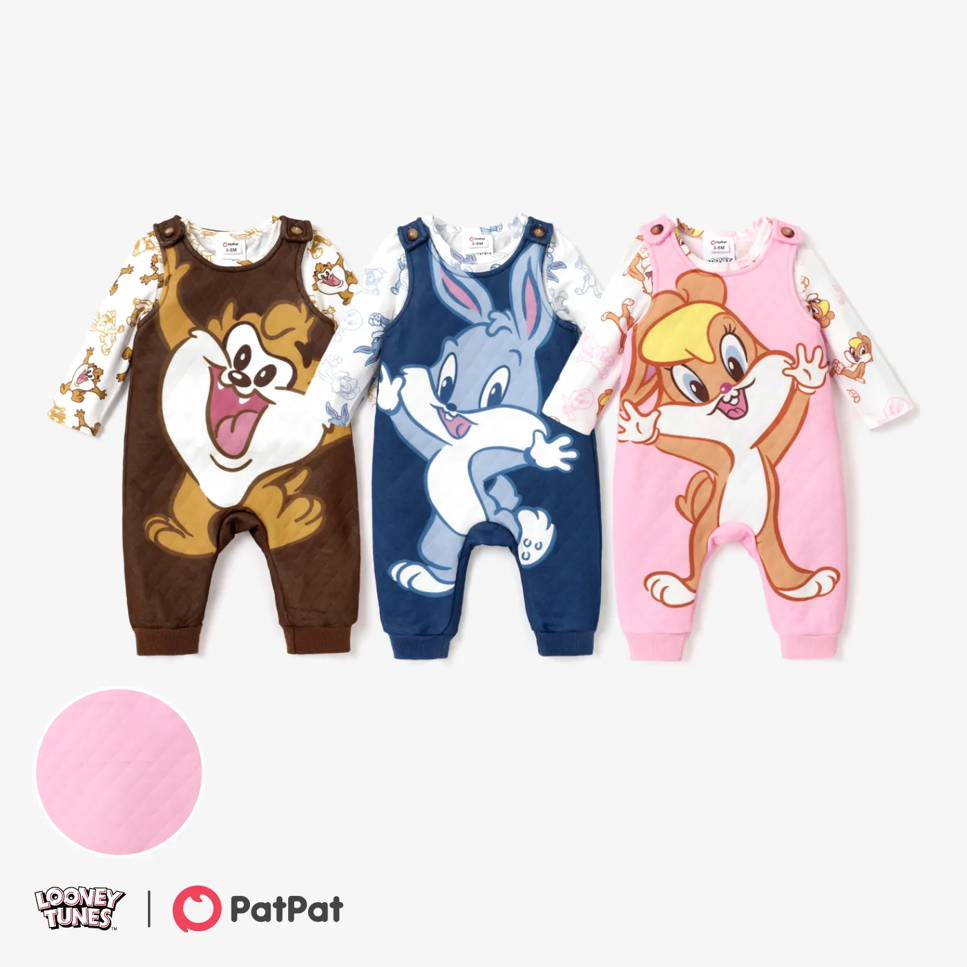 Looney Tunes Baby Boy/Girl Character Graphic Print Top or Jumpsuit Dark Blue image 6