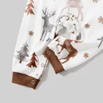 Christmas Family Matching Reindeer&Trees Print Long-sleeve Naia Pajamas Sets(Flame resistant)   image 4