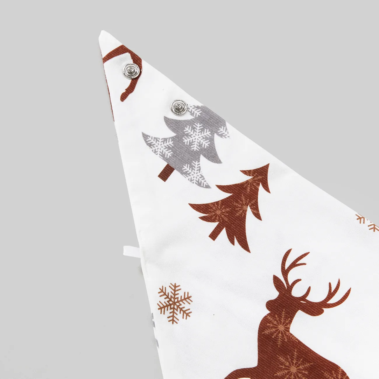 Christmas Family Matching Reindeer&Trees Print Long-sleeve Naia Pajamas Sets(Flame resistant)  White big image 1