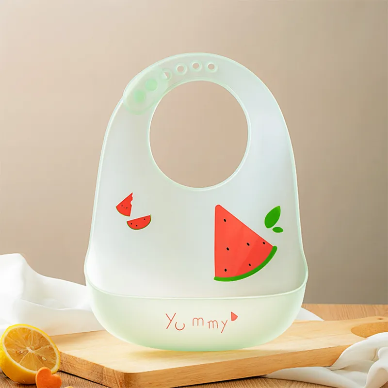 Waterproof Silicone Baby Bib - Preventing Stains and Spills during Mealtime Color-E