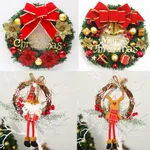 Christmas Wreath for Door and Window Display with Tinsel Garland,  image 4