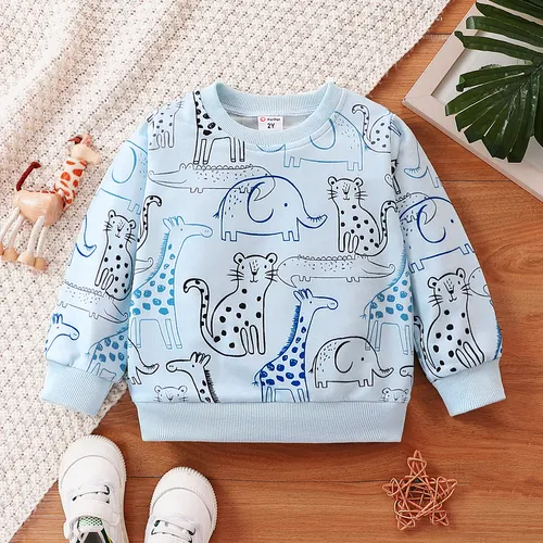 Criança Menino Infantil Animais Sweatshirt