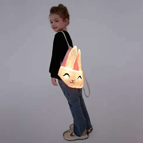 Go-Glow Light Up Rabbit Backpack Including Controller (Built-In Battery) PinkyWhite big image 4