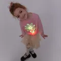 Go-Glow Illuminating Sweatshirt with Light Up Flower Pattern Including Controller (Built-In Battery) Pink image 2