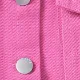 Toddler Girl Basic Solid color Denim 100% cotton Coat/Jacket Hot Pink