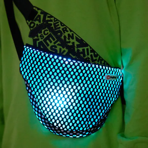 Go-Glow Illuminating Sweatshirt with Light Up Removable Bag Including Controller (Built-In Battery) SpringGreen big image 9