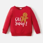 Christmas Family Matching Cotton Biscuit Print Long Sleeve Tops  image 6