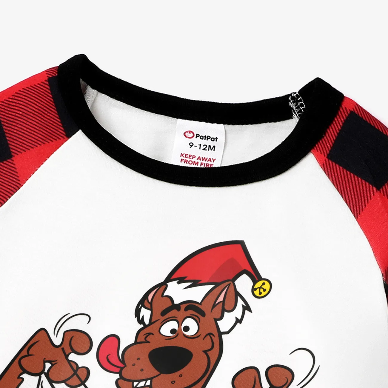 Scooby-Doo Navidad Looks familiares Manga larga Conjuntos combinados para familia Pijamas (Flame Resistant) Rojo big image 1