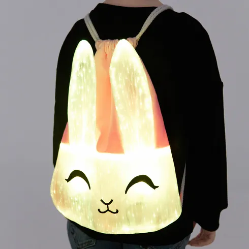 Go-Glow Light Up Rabbit Backpack Including Controller (Built-In Battery) PinkyWhite big image 6