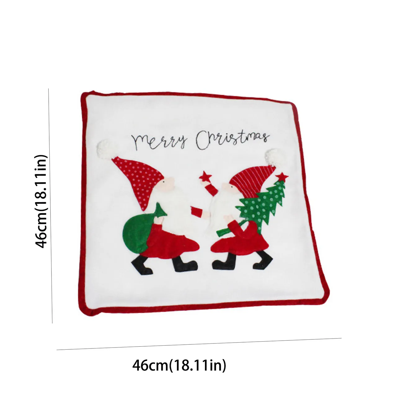 Juego de fundas de almohada navideñas para la decoración del sofá Rojo / Blanco big image 1