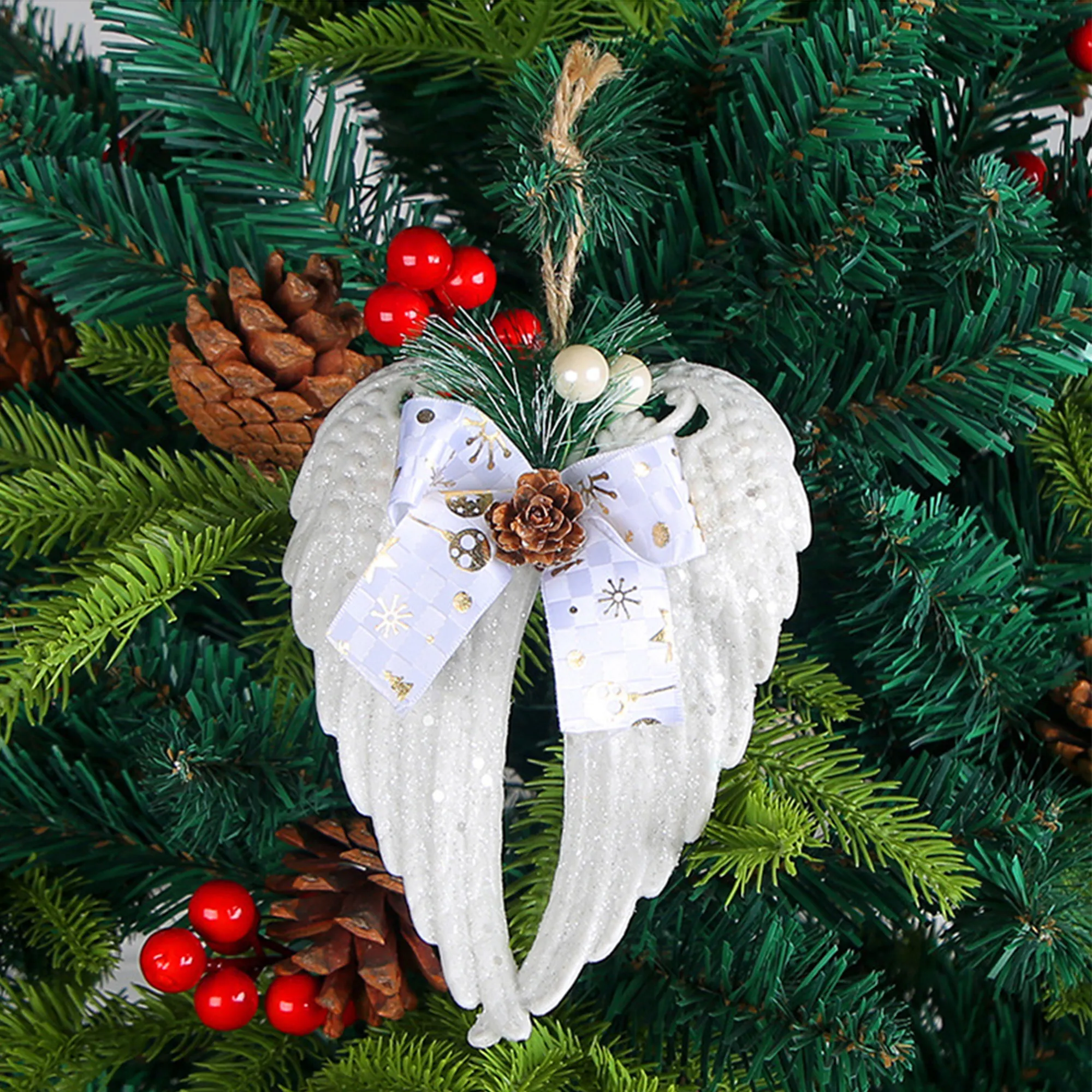 Creative Christmas Tree Pine Cone Hanging Decorations  image 4