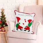 مجموعة وسادة عيد الميلاد لديكور أريكة احمر ابيض image 6
