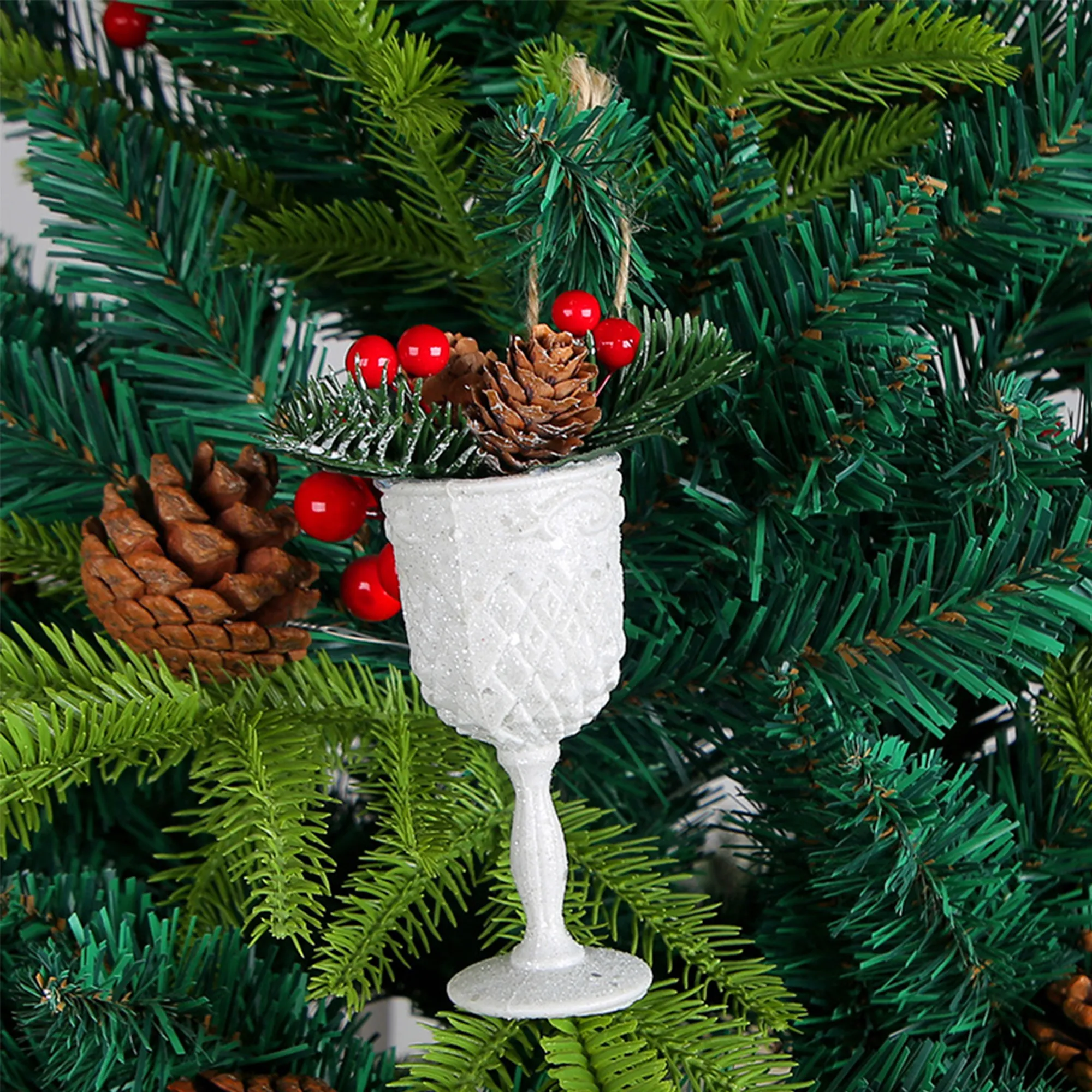 Creative Christmas Tree Pine Cone Hanging Decorations