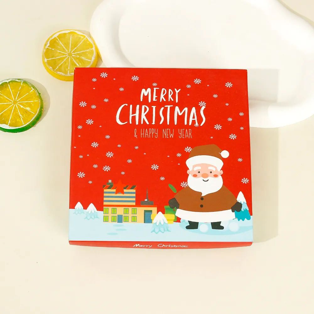 Ensemble de couverts de Noël de 4 avec cuillère et fourchette dans la boîte cadeau Couleur-B big image 1