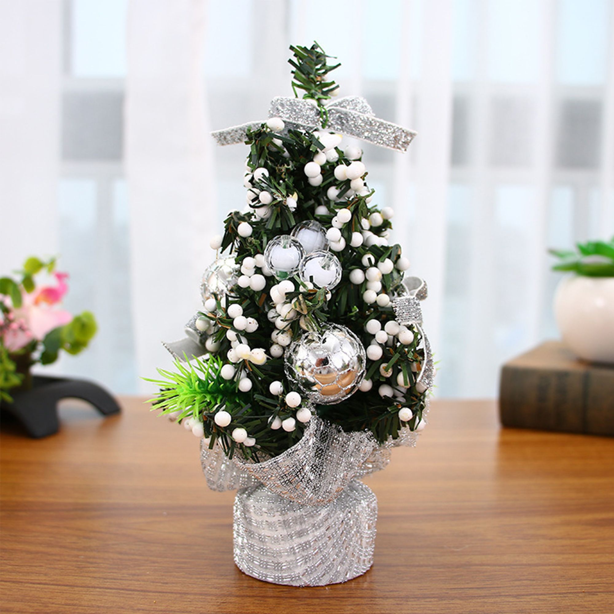 

Mini Christmas Tree Set for Tabletop Decoration with Gift Packaging