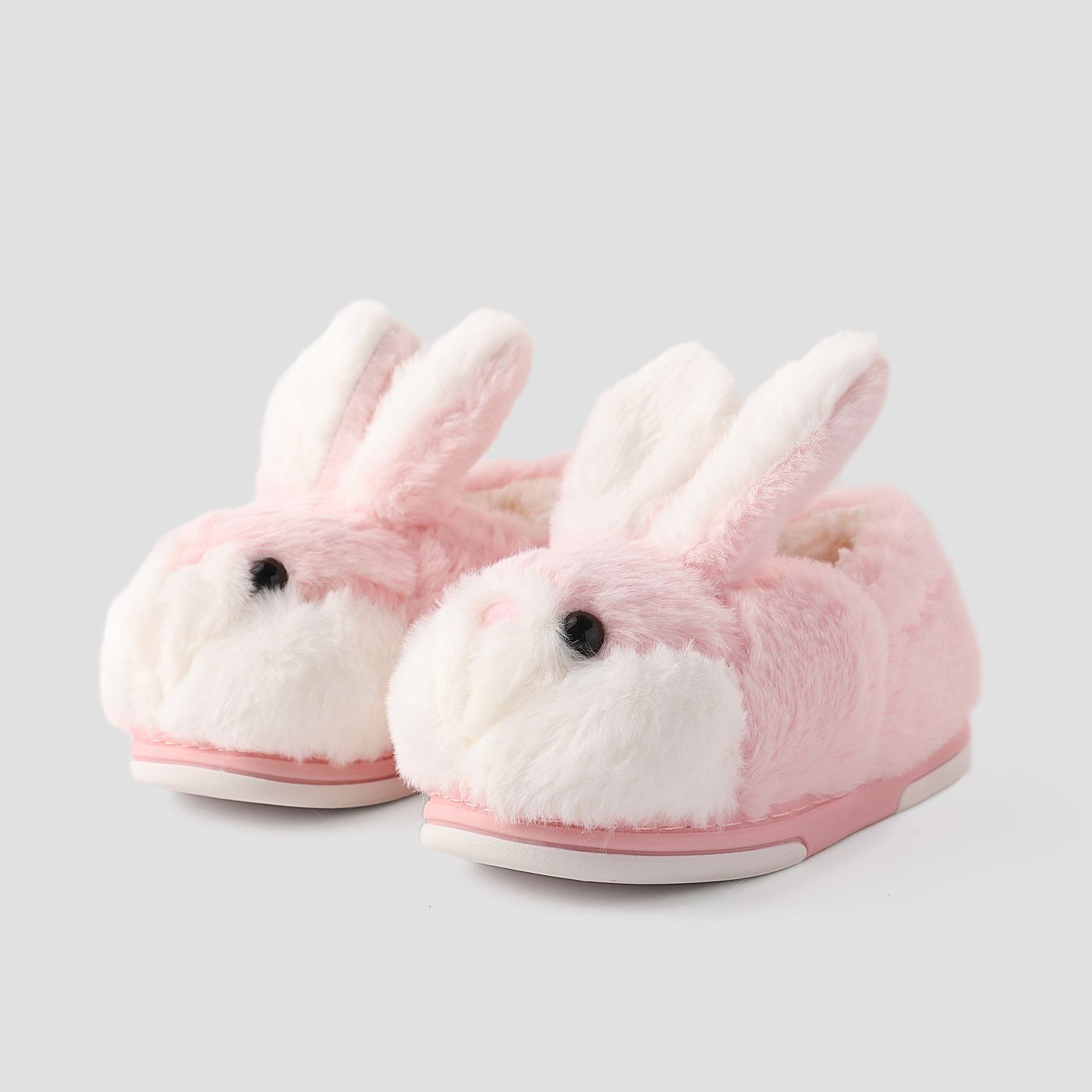 Toddler And Kids 3D Rabbit Pattern Furry Slippers