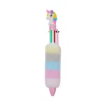 Single Pack Cartoon Plush Unicorn Ballpoint Pen Multi-color