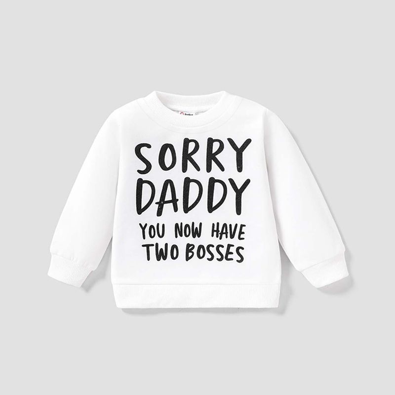 Baby Boy Letter Print Sweatshirt