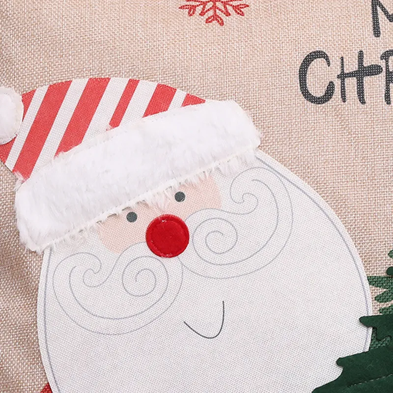 Santa Claus Pillowcases with Christmas Decorations Color-B big image 1