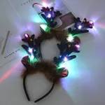 Christmas Antler Hair Glow Headband Party Dressup for Children Brown image 4