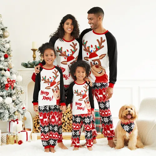 Natale Look per tutta la famiglia Manica lunga Coordinati per tutta la famiglia Pigiami (Flame Resistant)