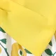 2pcs Floral Print Bowknot Sleeveless Baby Dress & Hat Set Yellow