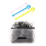 Toddler/kids Basic Disposable colorful rubber bands Black