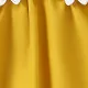 Toddler Girl 3D Floral Design Back V Neck Solid Color Sleeveless Dress Yellow